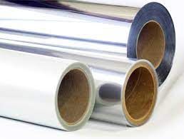 PET film rolls for flexible packaging and industrial applications.